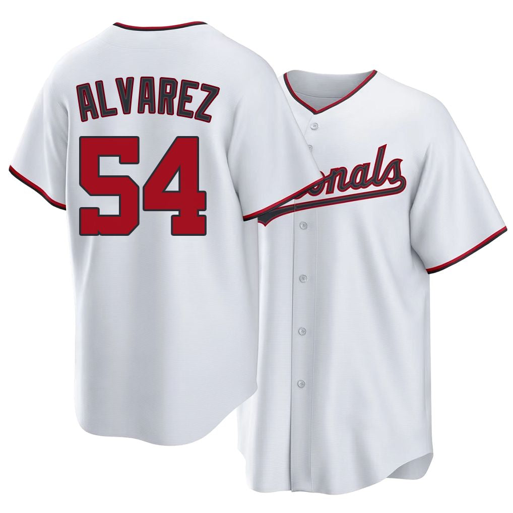 Washington #54 Alvarez Player Baseball Short Sleeve white Jersey Andrew For Men Women Youth Gift