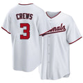 Washington #3 Crews Player Baseball Short Sleeve white Jersey Dylan For Men Women Youth Gift