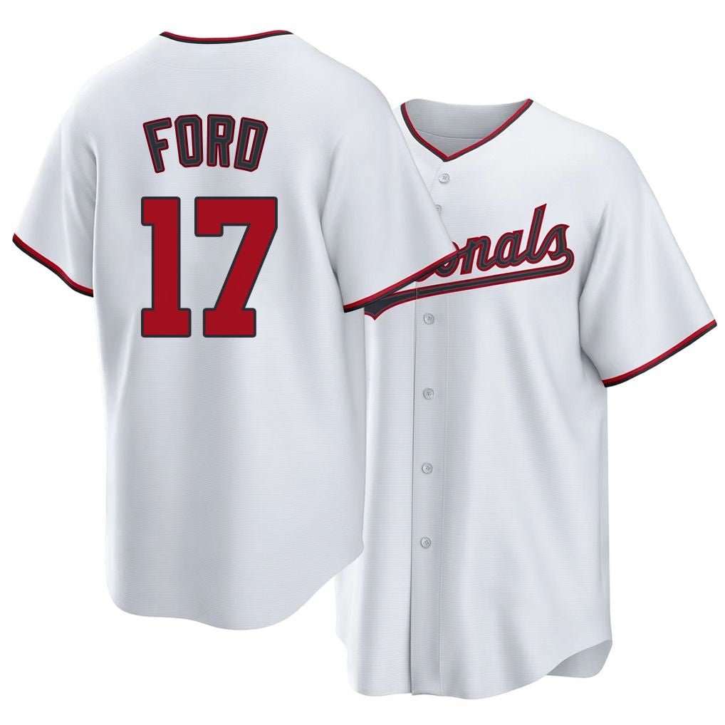 Washington #17 Ford Player Baseball Short Sleeve white Jersey Harry For Men Women Youth Gift