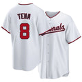 Washington #8 Tena Player Baseball Short Sleeve white Jersey Jose For Men Women Youth Gift