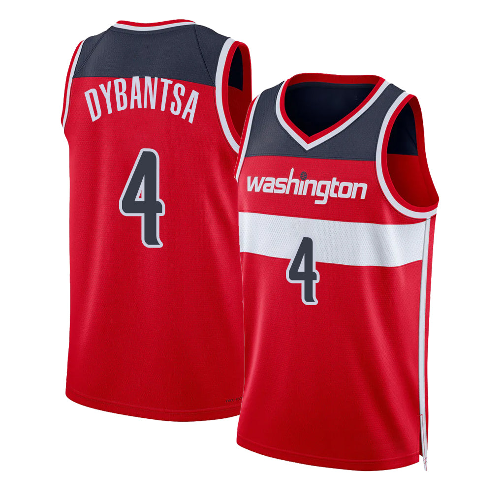 Washington #4 Dybantsa Player Basketball Sleeveless Red Jersey AJ For Adult Youth
