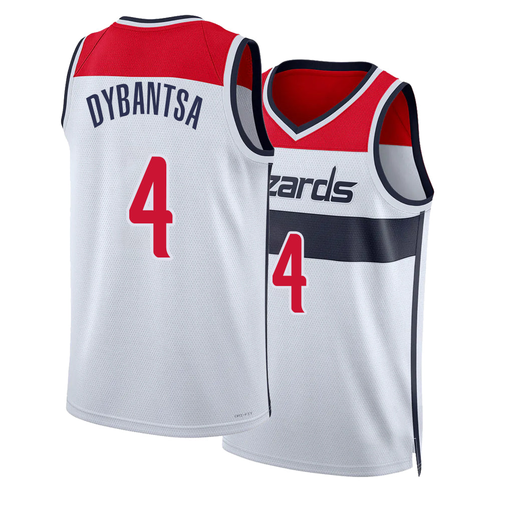 Washington #4 Dybantsa Player Basketball Sleeveless White Jersey AJ For Adult Youth