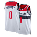 Washington #0 Coulibaly Player Basketball Sleeveless White Jersey Bilal For Adult Youth