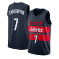 Washington #7 Carrington Player Basketball Sleeveless Navy Jersey Bub For Adult Youth