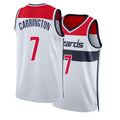 Washington #7 Carrington Player Basketball Sleeveless White Jersey Bub For Adult Youth