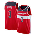 Washington #3 Young Player Basketball Sleeveless Red Jersey Trae For Adult Youth