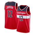 Washington #12 Johnson Player Basketball Sleeveless Red Jersey Tre For Adult Youth