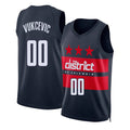 Washington #00 Vukcevic Player Basketball Sleeveless Navy Jersey Tristan For Adult Youth