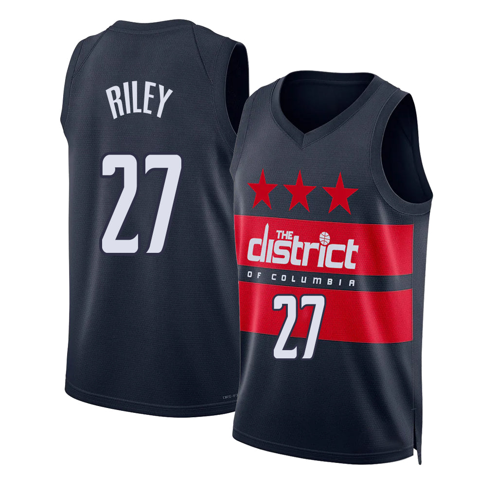 Washington #27 Riley Player Basketball Sleeveless Navy Jersey Will For Adult Youth