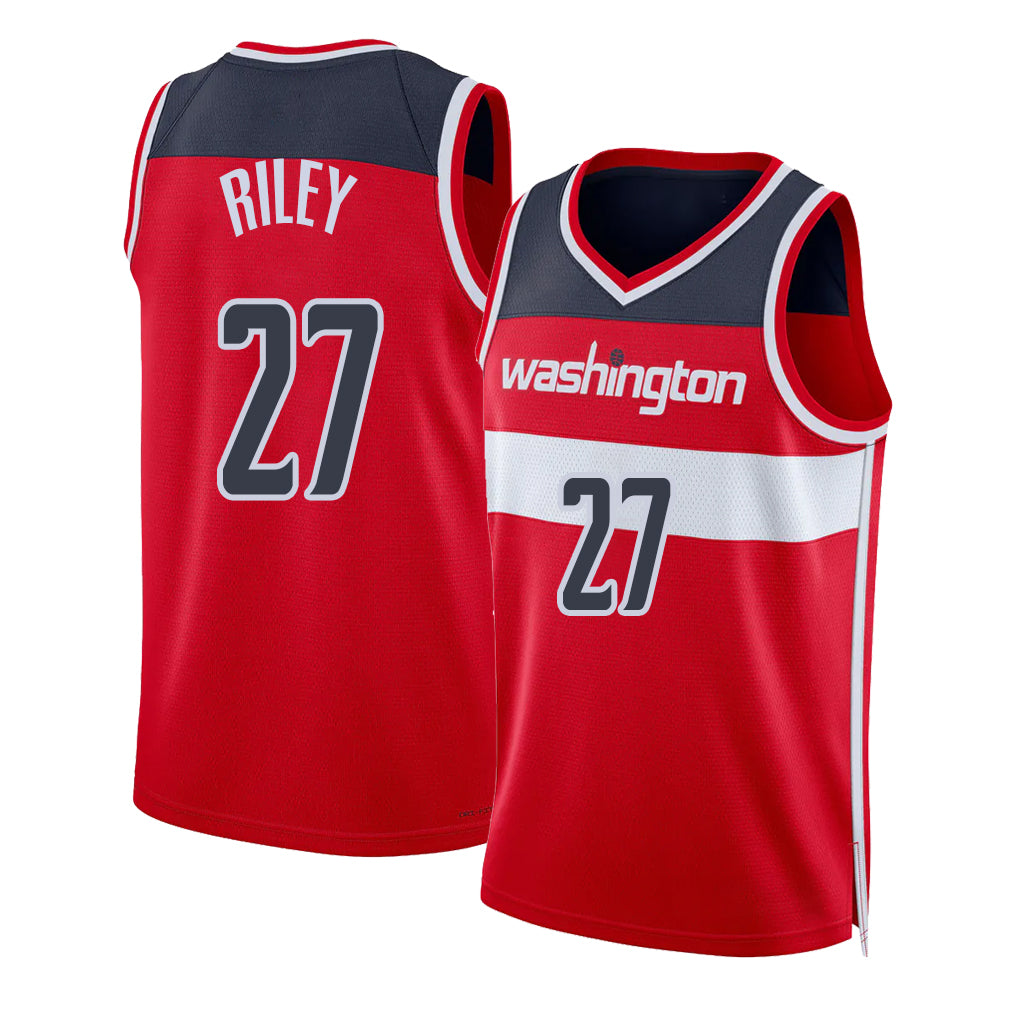 Washington #27 Riley Player Basketball Sleeveless Red Jersey Will For Adult Youth