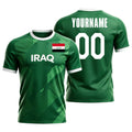 Custom Iraq Soccer Jersey – Personalized Name & Number Football Shirt:2026 Cup Kids Youths Mens Womens Fans